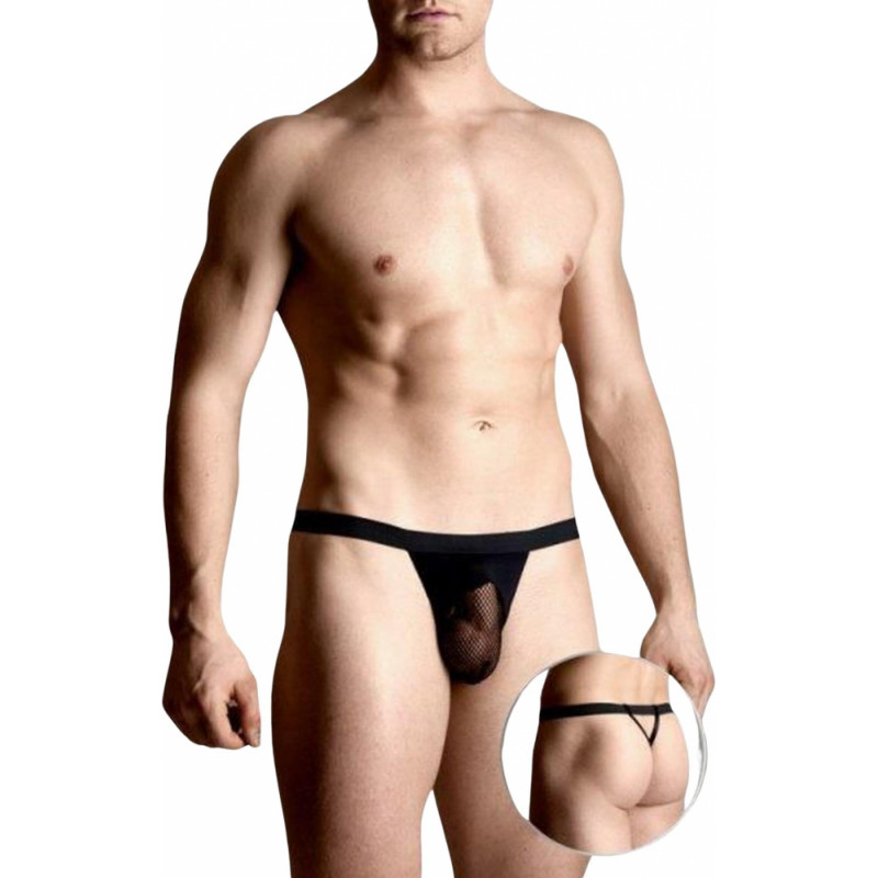 Softline Collection Mens thongs 4494 - black XL