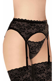Softline Collection Garterbelt 3305 - black 3XL