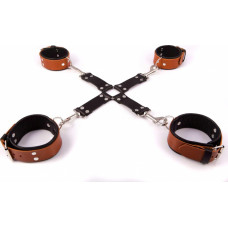 Whips Collections Wiązania-WHIPS krzyżak męski, koniak