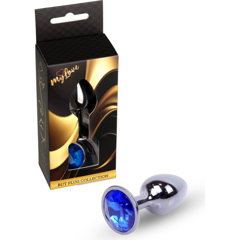Mylove Toys - Jewellery Dark Silver PLUG- Dark Blue