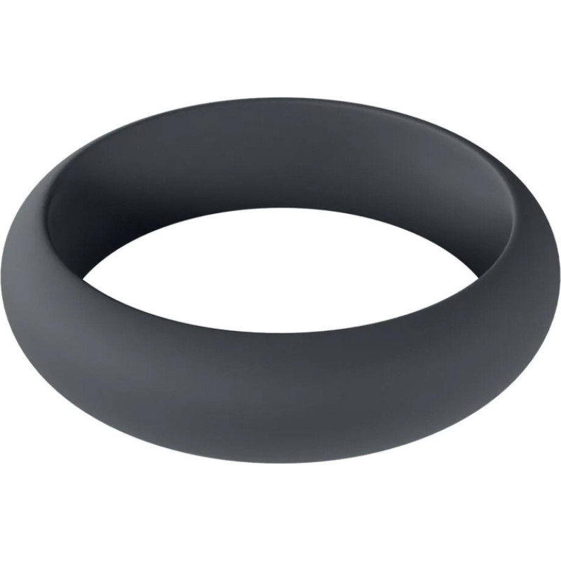 Levelz Wide O Silicone Cockring - M - 35mm - Black