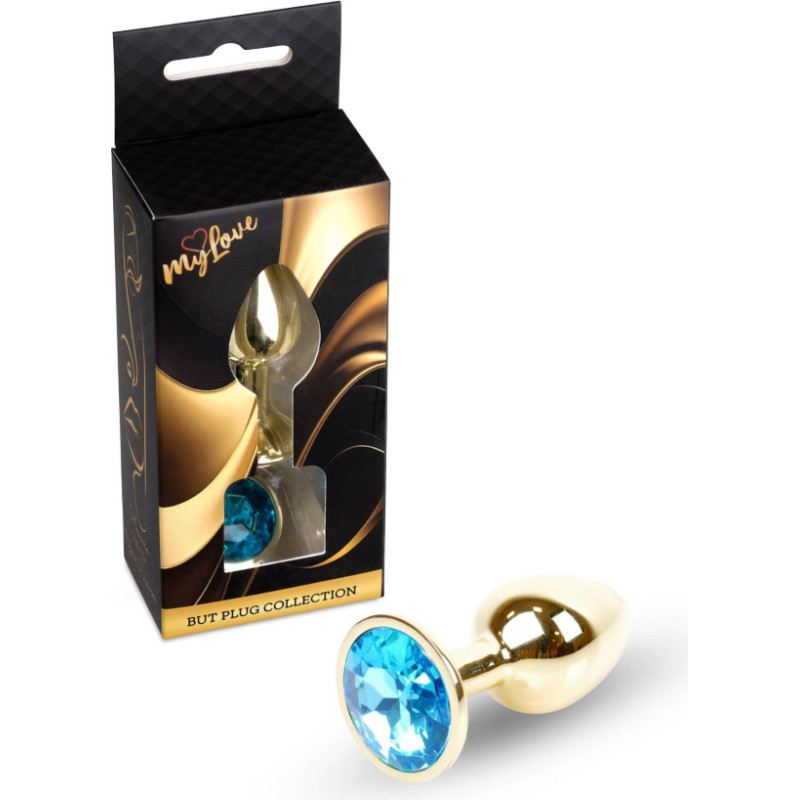 Mylove Toys - Jewellery Gold PLUG- Light Blue