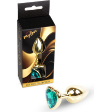 Mylove Toys - Jewellery Gold  Heart PLUG- Green