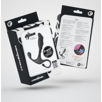 Crushious Djinn - Masajeador de Próstata de Silicona - Negro