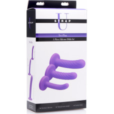 Xr Brands Tri-Play - trīsdaļīgs silikona dildo komplekts