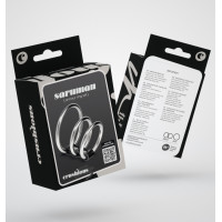 Crushious Saruman — Juego de anillos metálicos — Plata