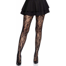 Leg Avenue Seamless Floral Lace Pantyhose