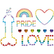 Leg Avenue Pride Adhesive Body Jewels Stickers