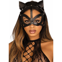 Leg Avenue Vegan Leather Studded Cat Mask