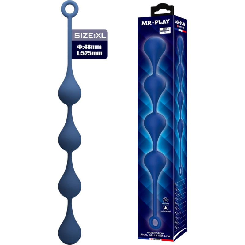 Mr. Play MR PLAY Waterdrop Anal Balls – 52.5 cm XL