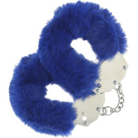 Ouch! Heavy-duty Fluffy Handcuffs - Navy