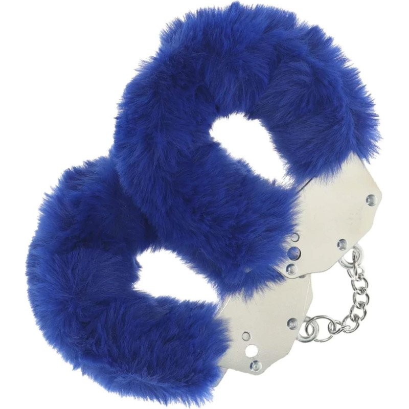 Ouch! Heavy-duty Fluffy Handcuffs - Navy