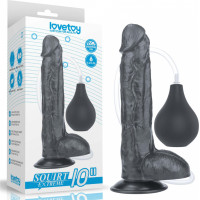 Lovetoy 10'' Squirt Extreme Dildo - Black