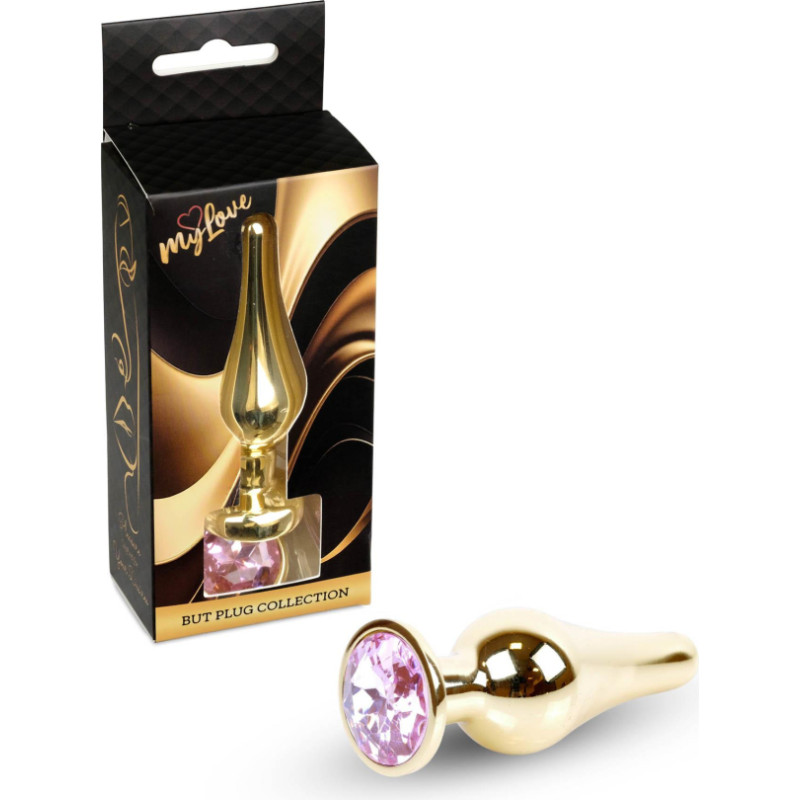 Mylove Toys - Jewellery Gold BUTT PLUG- Rose