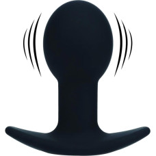 Levelz Single Bulb Vibrating Silicone Anal Plug - Black