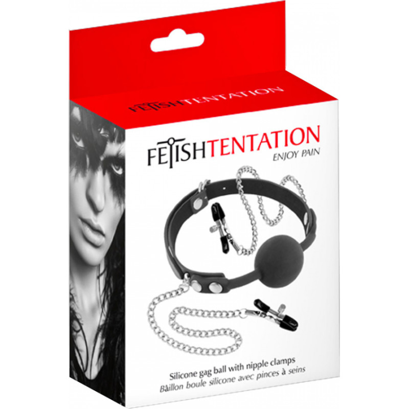 Fetish Tentation GAG NIPPLE CLIPS BLACK
