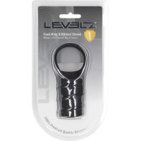 Levelz By Shots Silicone Cockring and Ribbed Sleeve - Black