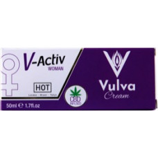 HOT V-Activ vulvos kremas su CBD 50 ml