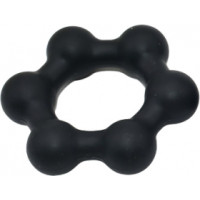 KSB Silicone Cockring with 6 Steel Balls S