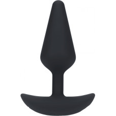 Levelz By Shots Klasisks vibrējošs silikona anālais aizbāznis - M - melns