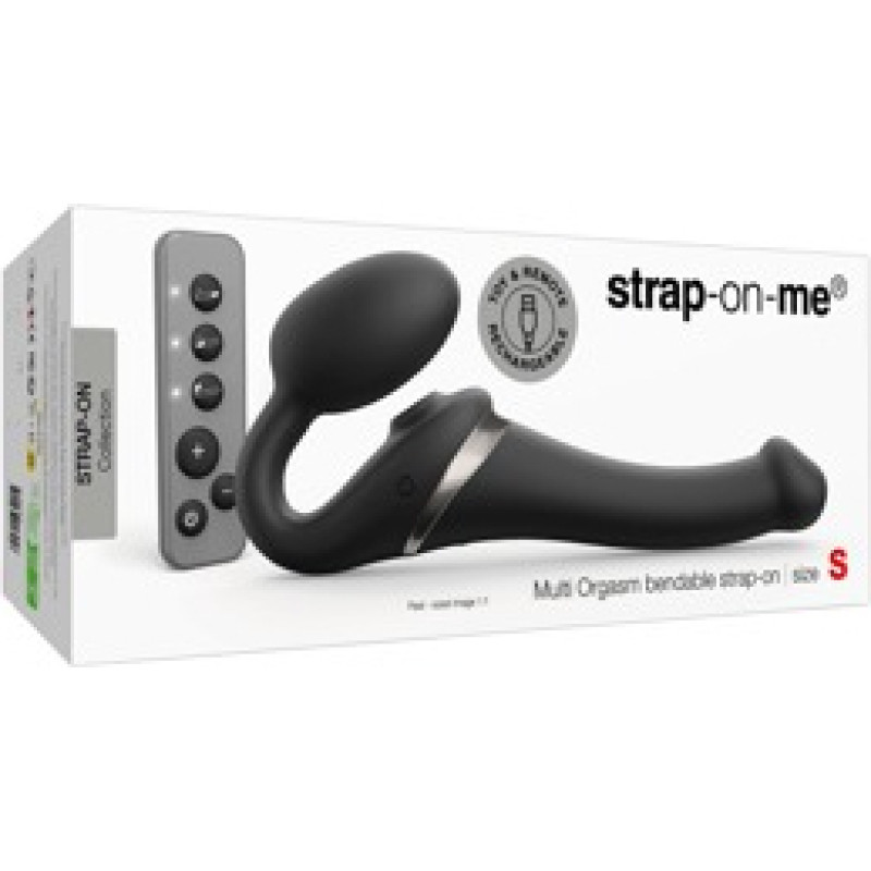 Strap-On-Me Daudzfunkcionāls orgasmu elastīgs S melns