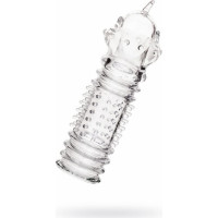 Toyfa A-TOYS, Penis Sleeve, TPR, Transparent, 15.3 cm