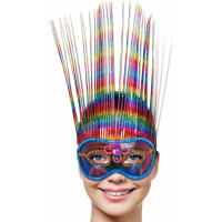 Kinky Pleasure Maska-Venetian Mask Rainbow Deluxe