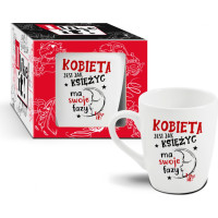 Bgtech I LIKE IT - kubek baryłka 300ml-Kobieta jest jak księżyc ma swoje fazy