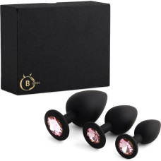 B - Series Heavyfun Jewellery - Silicone PLUG - SET Black