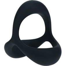 Levelz Tri O Ergo Silicone Cockring - Black