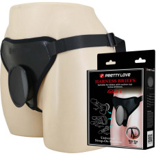 Pretty Love Fogg II Black Universal Harness Briefs