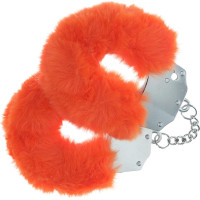 Ouch! Heavy-duty Fluffy Handcuffs - Orange