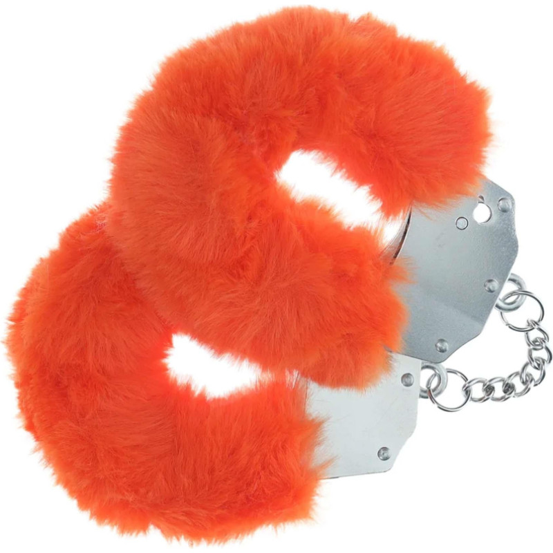 Ouch! Heavy-duty Fluffy Handcuffs - Orange