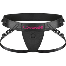 Lovense Vibruojantis dirželis be petnešėlių Lapis dildžiui – juodas/rožinis