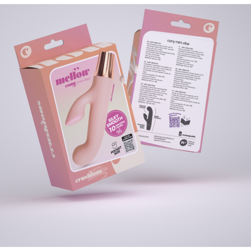 Crushious Mellow Cony - Mini Vibrador Conejito - Rosa