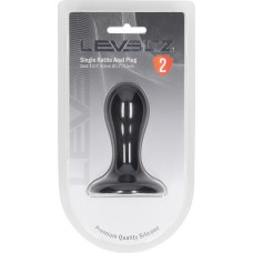 Levelz By Shots Anālais aizbāznis ar grabulīti no šķidrā silikona - S - melns