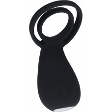 Levelz By Shots Vibrējošs dzimumlocekļa un sēklinieku gredzens ar ķepu stimulatoru - melns