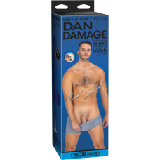 Doc Johnson Dan Damage - Realistlik ULTRASKYN dildo - 10 / 25 cm - Vanilje