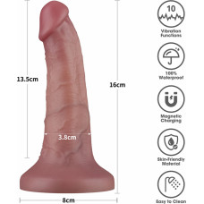 Lovetoy 6'' Vibrating Dual Density Power Cock