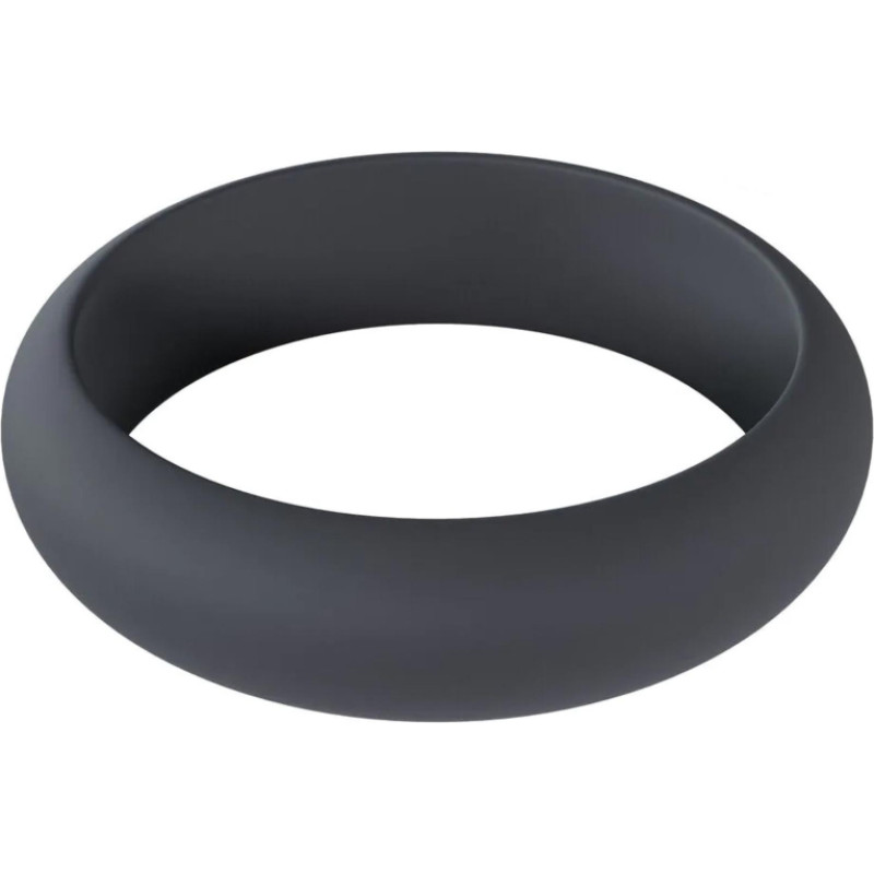 Levelz Wide O Silicone Cockring - L - 42mm - Black