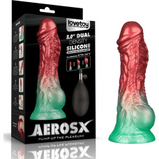Lovetoy 8'' Dual Density Silicone Inflatable Dildo