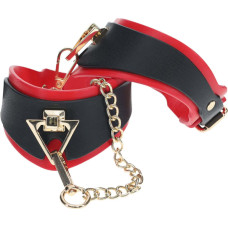 Ouch! Milan Collection - Leg Cuffs - Black/Red