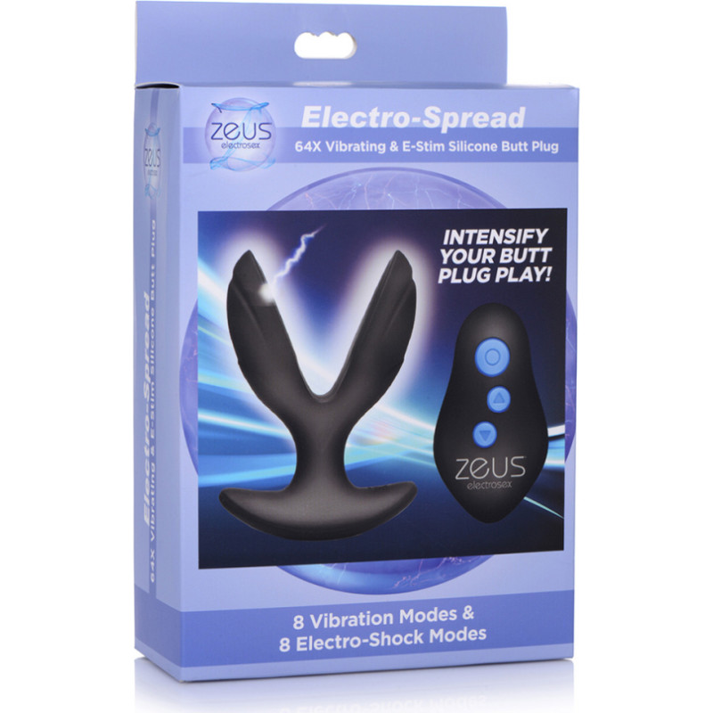 Xr Brands Electro-Spread — vibrējošs un E-Stim silikona kontaktspraudnis