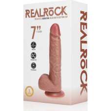 Realrock Vibrating Regular Straight Cock with Balls - 7