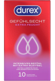 Durex Gefühlsecht Xtrafeucht10