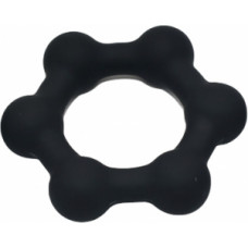 KSB Silicone Cockring with 6 Steel Balls M