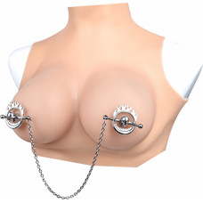 Kiotos Steel Flaming Skull Nipple clamps