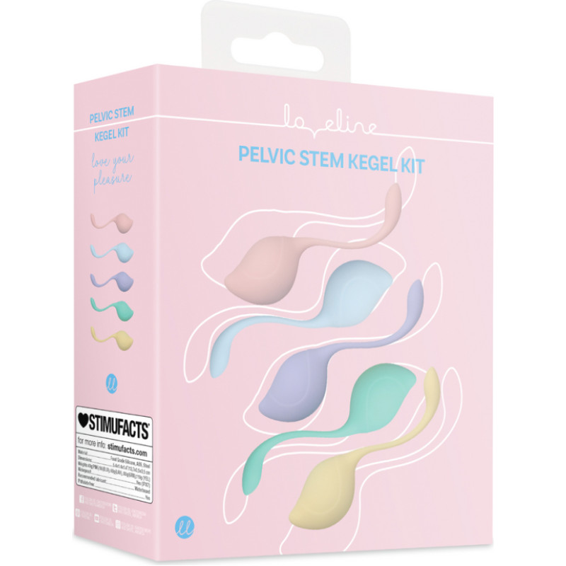 Loveline Pelvic Stem Kegel Kit - Multicolor