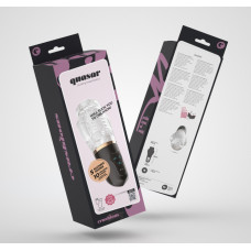 Crushious Quasar - Rechargeable Masturbator with Suction - Transparent