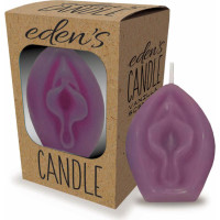 Little Genie Productions Eden’s Candle - Vanilla Scented Vagina - Eggplant